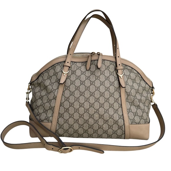 GUCCI GG Supreme Large Nice Dome Satchel - Picture 6 of 17